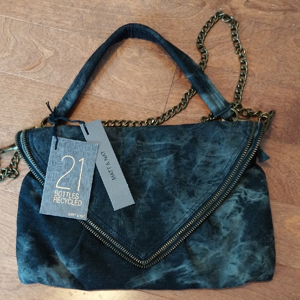 Matt & Nat Distressed Blue Shoulder Bag
